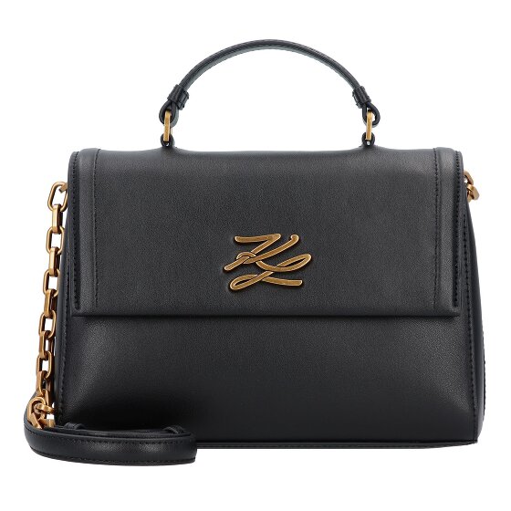 Karl Lagerfeld Autograph Handtas Leer 24 cm Karl Lagerfeld Autograph Handtas Leer 24 cm