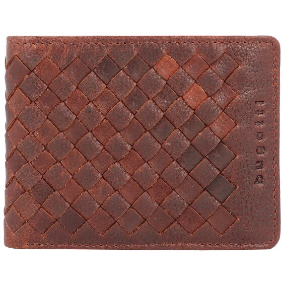 bugatti Geweven portefeuille leer 11 cm