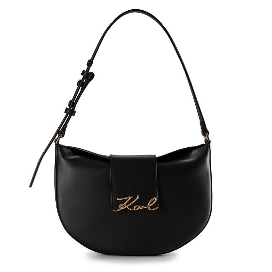 Karl Lagerfeld Signature Schoudertas Leer 27 cm