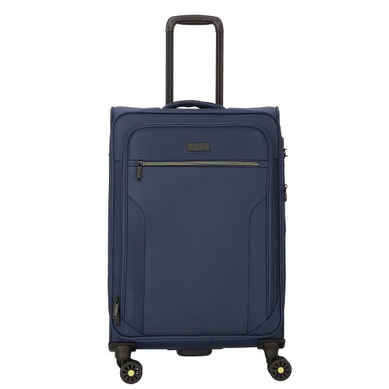 d&n Travel Line 9704 4 wielen Trolley M 68 cm met uitbreidingsplooi