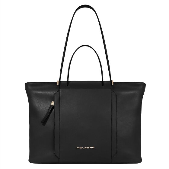 Piquadro Circle Shopper Tas Leer 38 cm Laptop compartiment