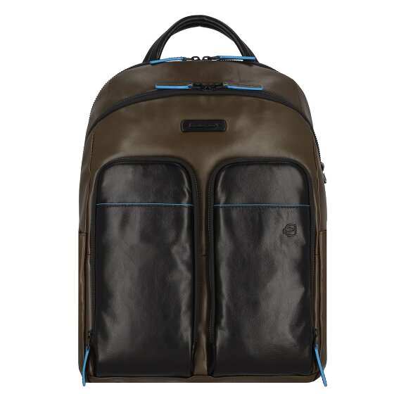 Piquadro Blauwe Revamp Rugzak RFID Leer 39 cm Laptopcompartiment