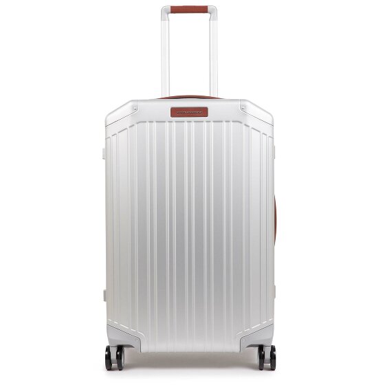 Piquadro Aluminium Trolley met 4 wielen, 69 cm