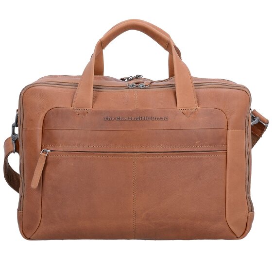 The Chesterfield Brand Wax Pull Up Koffer Leer 44 cm Laptop compartiment