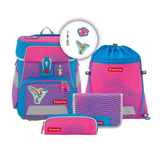 Step by Step Space Neon Schooltas set 5-delig