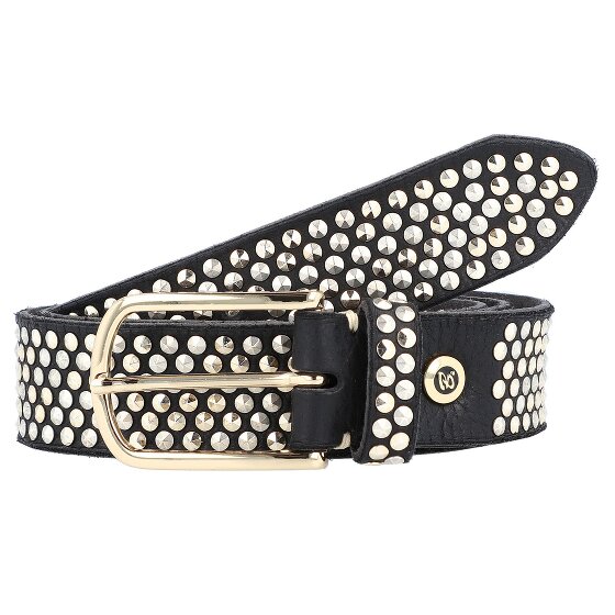 b.belt Studded riem leer