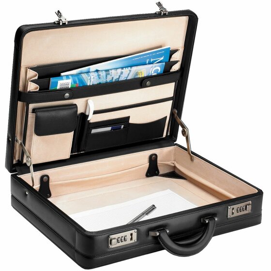 d&n Traditionele aktetas Leer 46 cm