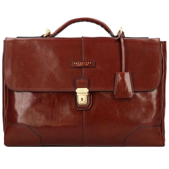 The Bridge Vespucci aktetas leder 40 cm Laptopcompartiment The Bridge Vespucci aktetas leder 40 cm Laptopcompartiment