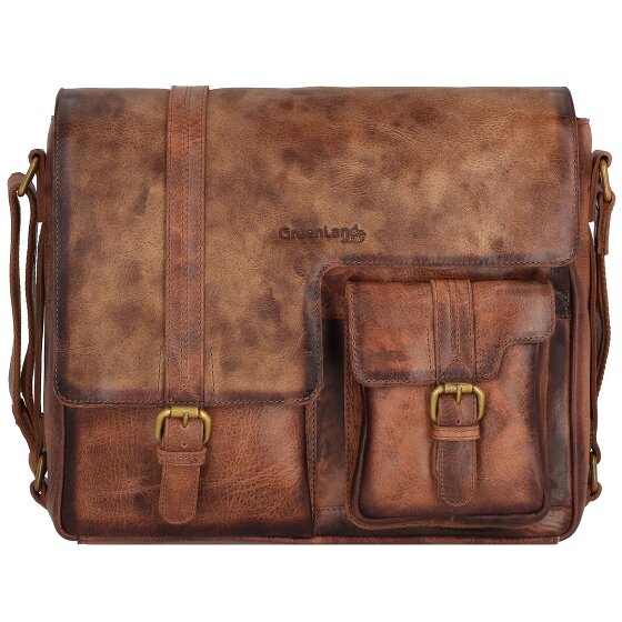 Greenland Nature Mascu & Line Schoudertas Leer 30 cm