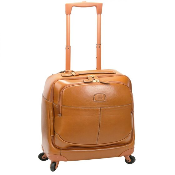 Bric's Life Pelle 4-Wiel Leren Business Trolley 43 cm Laptopcompartiment