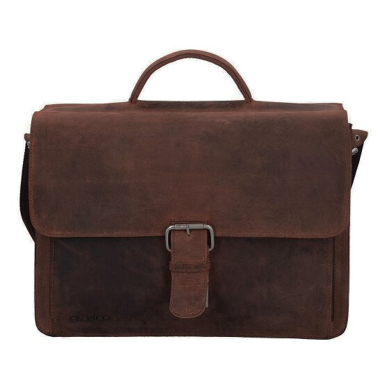 Plevier Retro Newton Aktentas Leder 41 cm Laptopvak