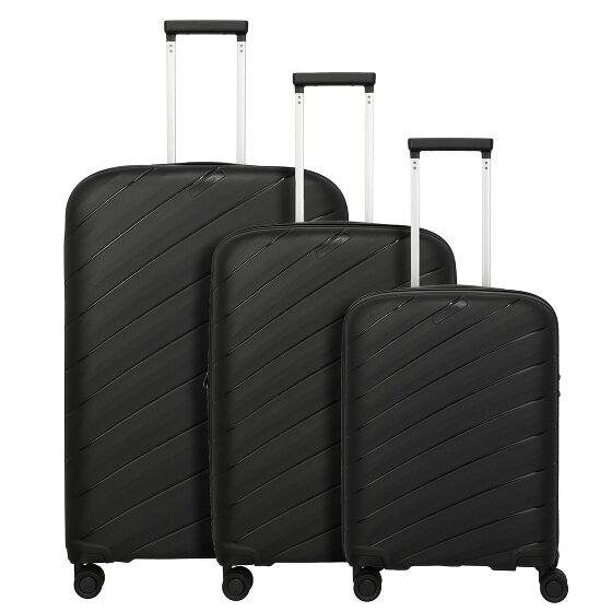 Travelite Burano 4 wielen Kofferset 3-delig met uitbreidingsplooi