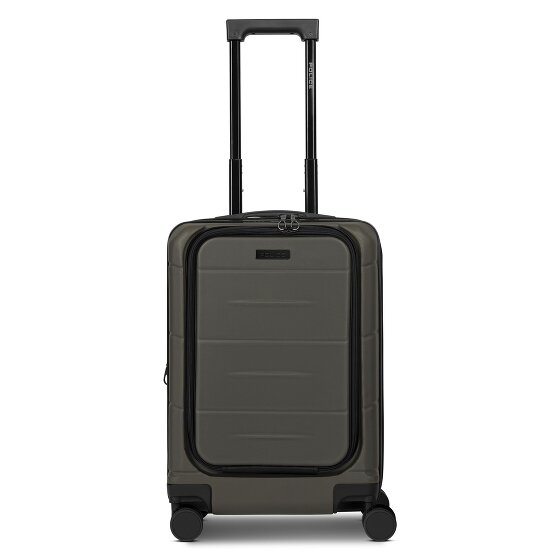 Police London 4 wielen Cabinewagen 55 cm Laptop compartiment met uitbreidingsplooi