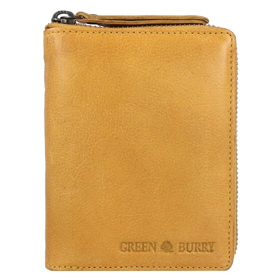Greenburry Vintage Gewassen Leren Portemonnee 10 cm