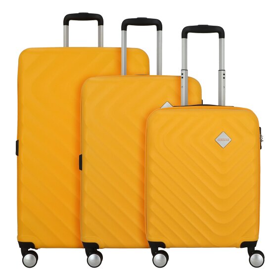 American Tourister Summer Square 4 wielen Kofferset 3-delig met uitbreidingsplooi