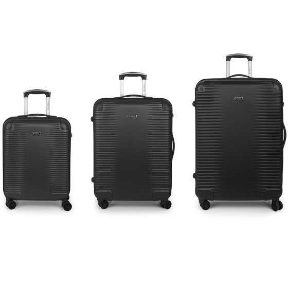 Gabol Balance XP 4 wielen Kofferset 3-delig met uitbreidingsplooi