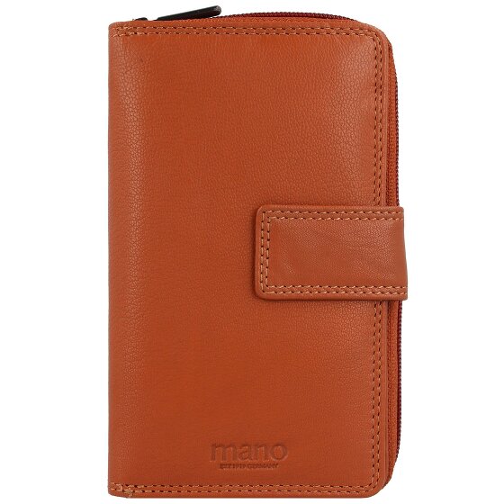 mano Donna Giulia Leren Portemonnee 10,5 cm