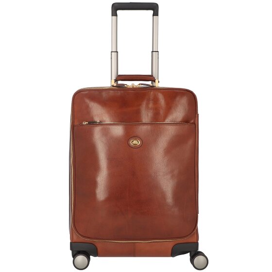 The Bridge Viaggio 4-wielige leren trolley 53 cm