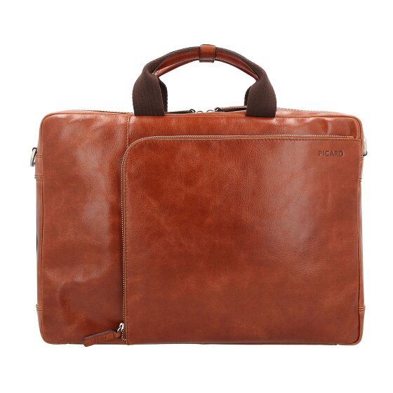 Picard Buddy Aktetas Messenger Leer 42 cm Laptop compartiment