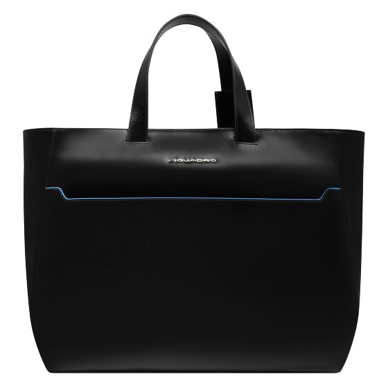 Piquadro Blue Square Shopper Tas Leer 40 cm