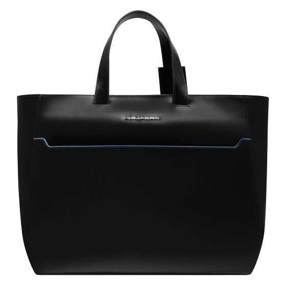 Piquadro Blue Square Shopper Tas Leer 40 cm