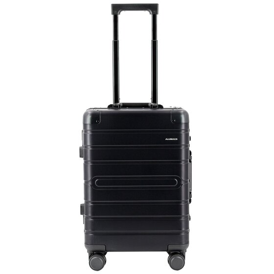 Alumaxx Gravity aluminium cabinewagen met 4 wielen en opbergvak, 55 cm
