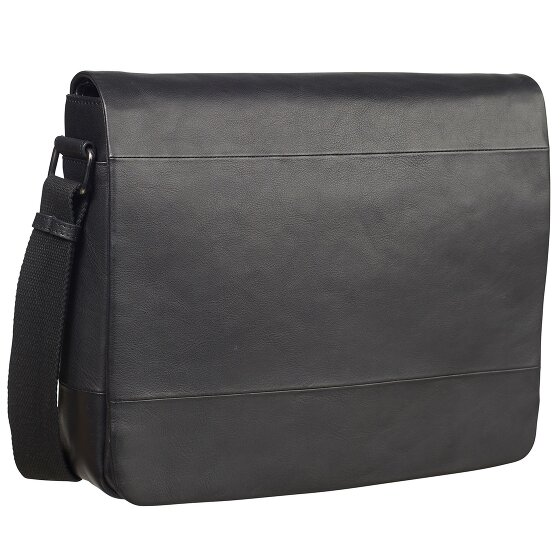 Leonhard Heyden Hamburg Messenger Leder 38 cm Laptopcompartiment