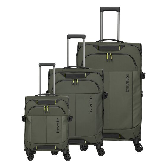 Travelite Briize 4 wielen Kofferset 3-delig met uitbreidingsplooi