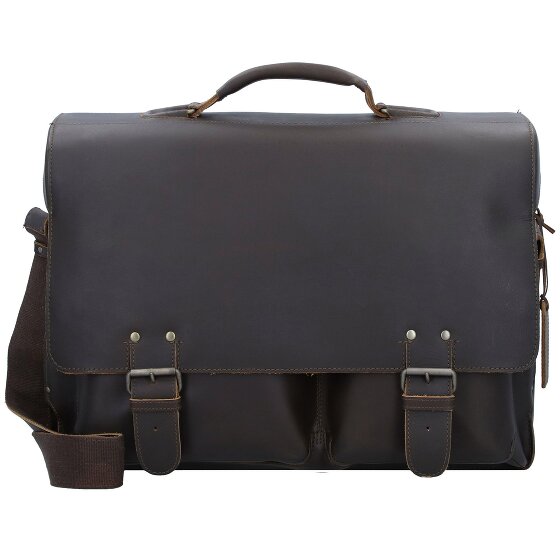 aunts & uncles Hunter Jack Messenger Leer 45 cm Laptopcompartiment