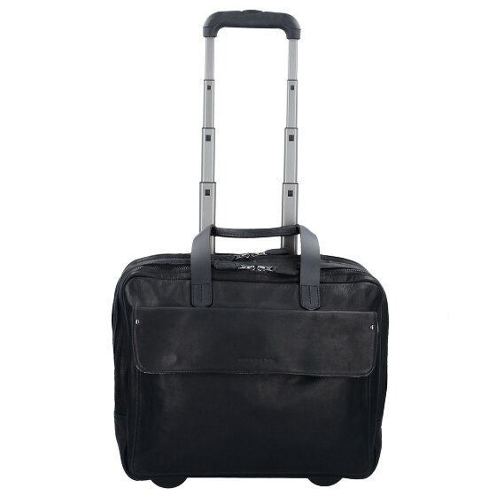 Harold's 2-wiel Business Trolley Leder 40 cm Laptopcompartiment