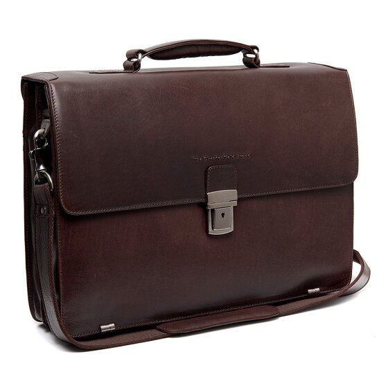 The Chesterfield Brand Salvatore Aktetas Messenger Leer 42 cm Laptop compartiment