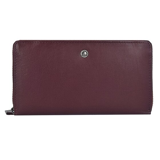 Greenburry Sponsachtige portefeuille leer 19 cm