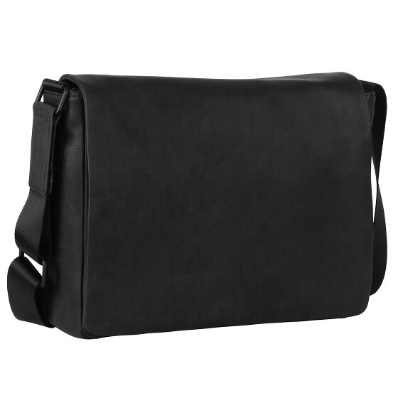 Leonhard Heyden Den Haag Messenger Leer 37 cm Laptopcompartiment