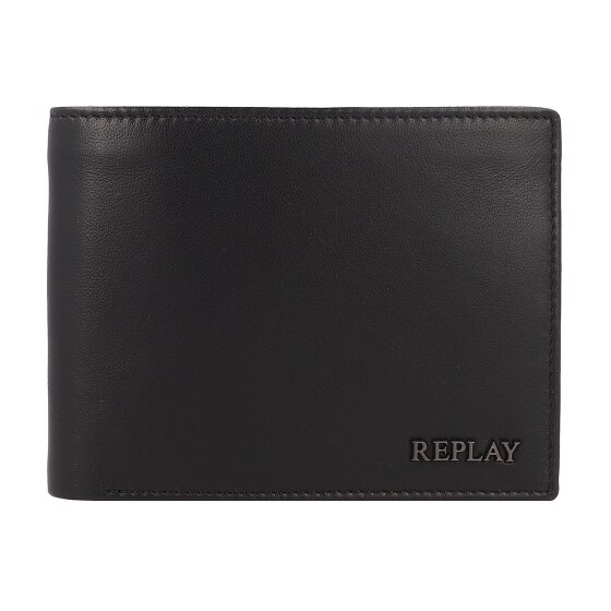 Replay Portemonnee RFID-bescherming Leer 13 cm Replay Portemonnee RFID-bescherming Leer 13 cm