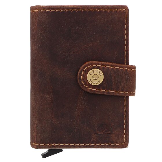 Greenburry Vintage Portemonnee RFID-bescherming Leer 7.5 cm