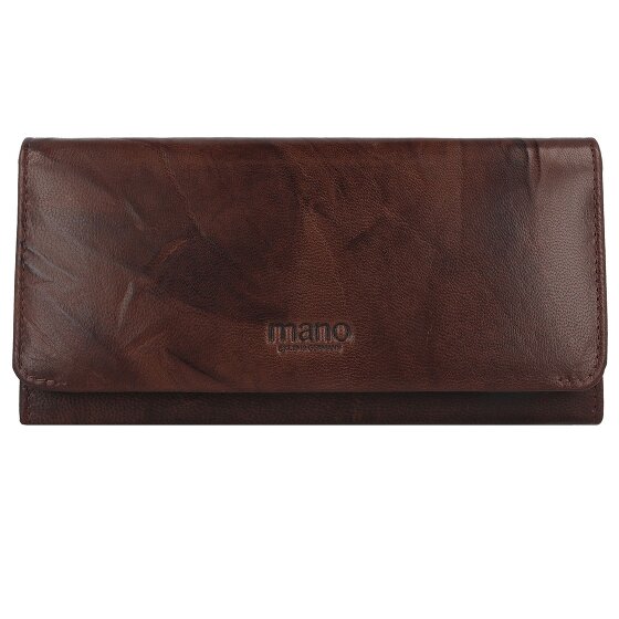mano Donna Aurona Portemonnee RFID Leer 19 cm