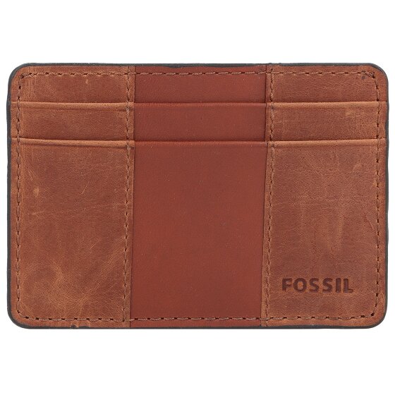 Fossil Everett creditcard etui leer 10 cm