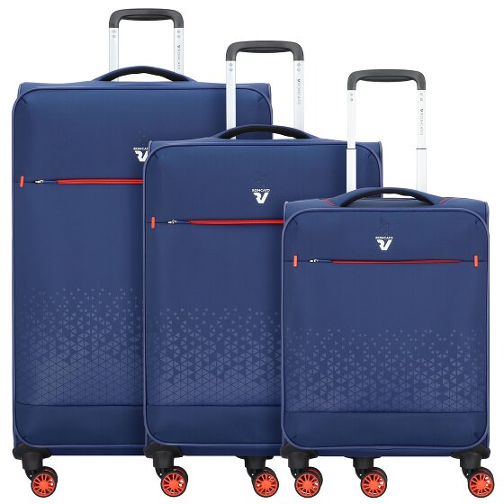 Roncato Crosslite 4 wielen Kofferset 3-delig met uitbreidingsplooi