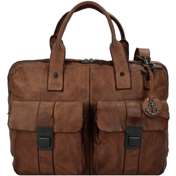 Harbour 2nd Koele Casual Winterhude aktetas Leer 40 cm Laptopcompartiment