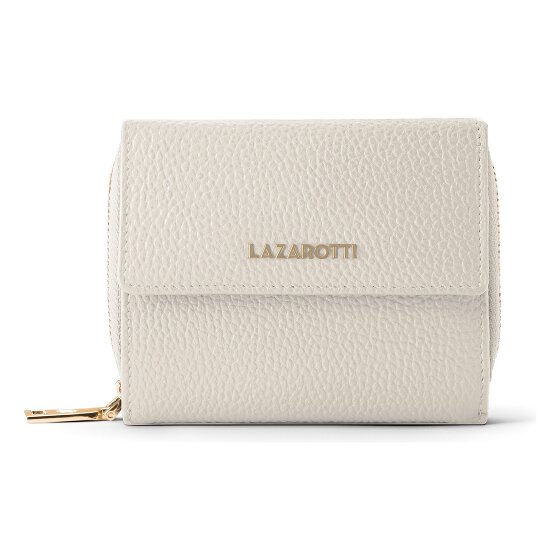 Lazarotti Bologna leer portemonnee met rits rondom, 12 cm