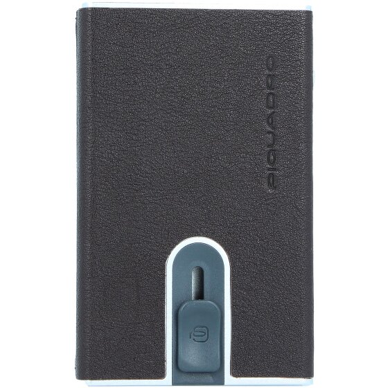 Piquadro Zwart Vierkant Creditcardetui Leer 6 cm