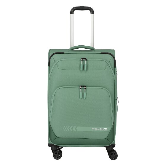Travelite Kick Off 4 wielen Trolley M 67 cm met uitbreidingsplooi