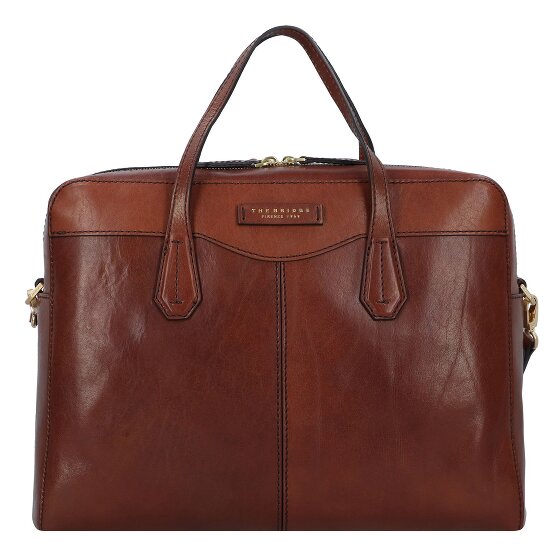 The Bridge Gloria Koffer Leer 36 cm Laptop compartiment
