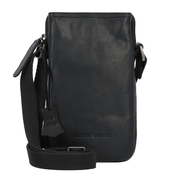 Greenburry Pure Black Mobiel telefoonhoesje Leer 11 cm