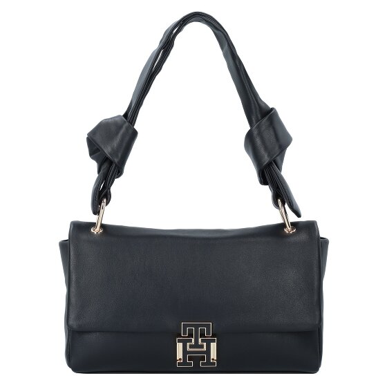Tommy Hilfiger Pushlock Schoudertas Leer 26 cm