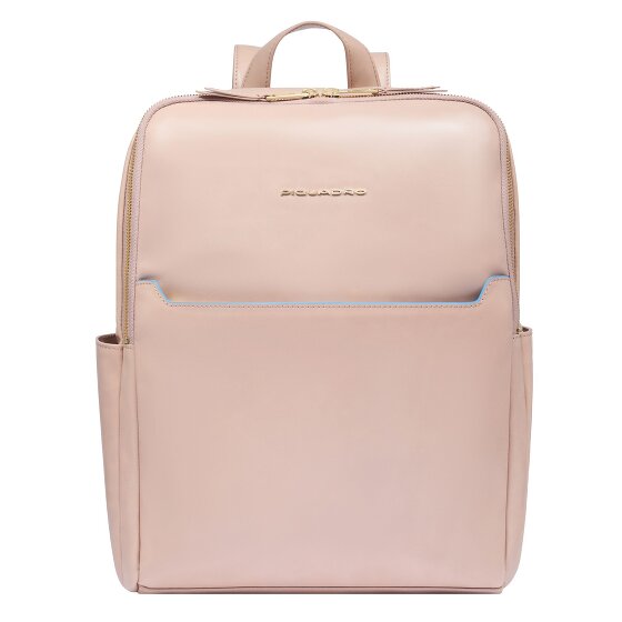 Piquadro Blue Square Dagrugzak RFID-bescherming Leer 37 cm Laptop compartiment