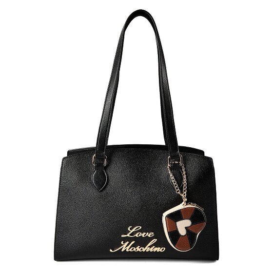 Love Moschino Heart Charm Schoudertas Leder 35 cm