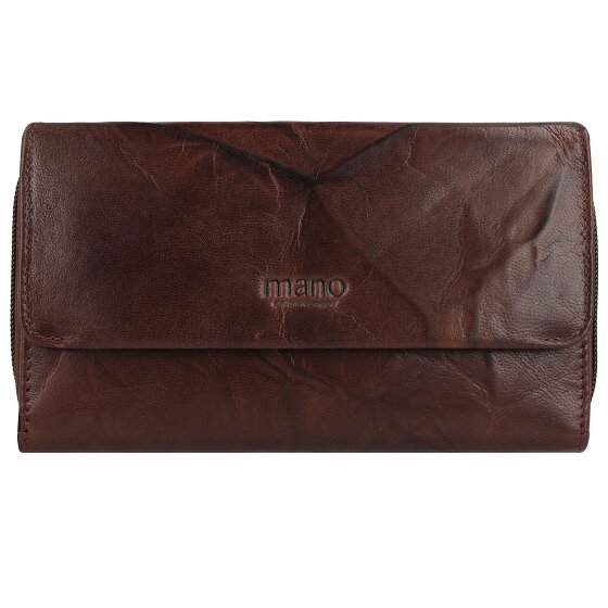 mano Donna Aurona Portemonnee RFID Leer 18 cm