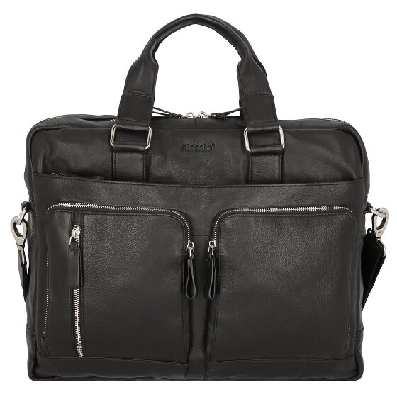 Alassio Campo aktetas leer 42 cm laptopvak