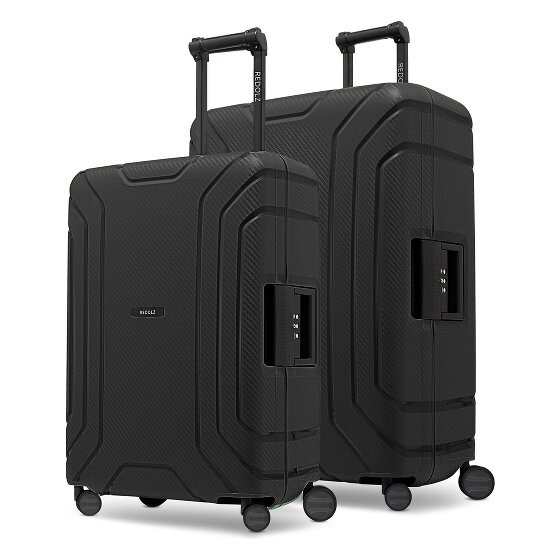 Redolz Essentials 15 kofferset met 4 wielen, M+L, met driepuntssluiting